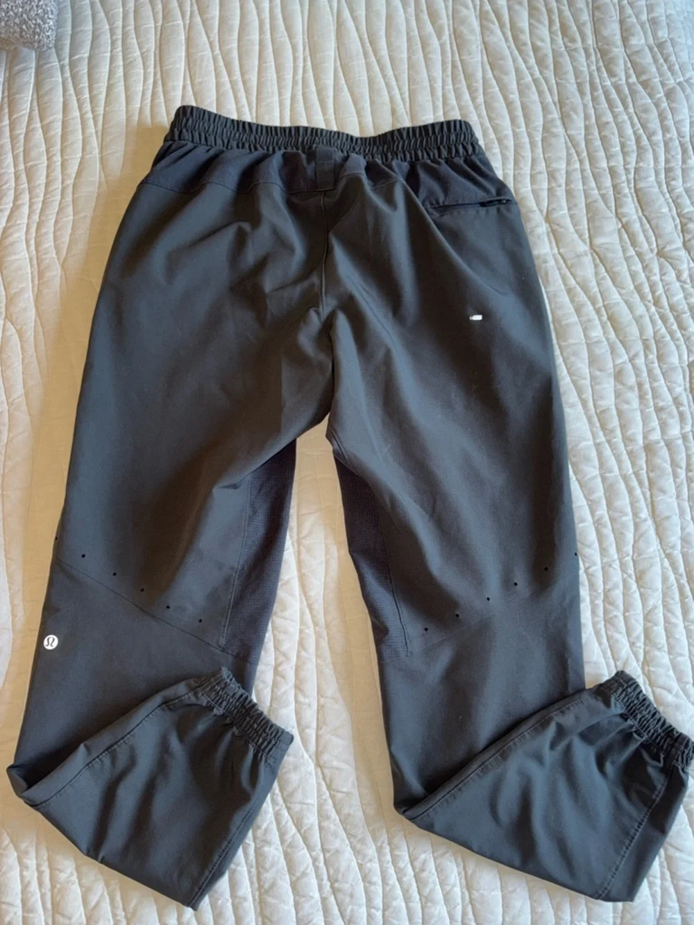 Lululemon License to Train Joggers in a textured graphite grey fabric